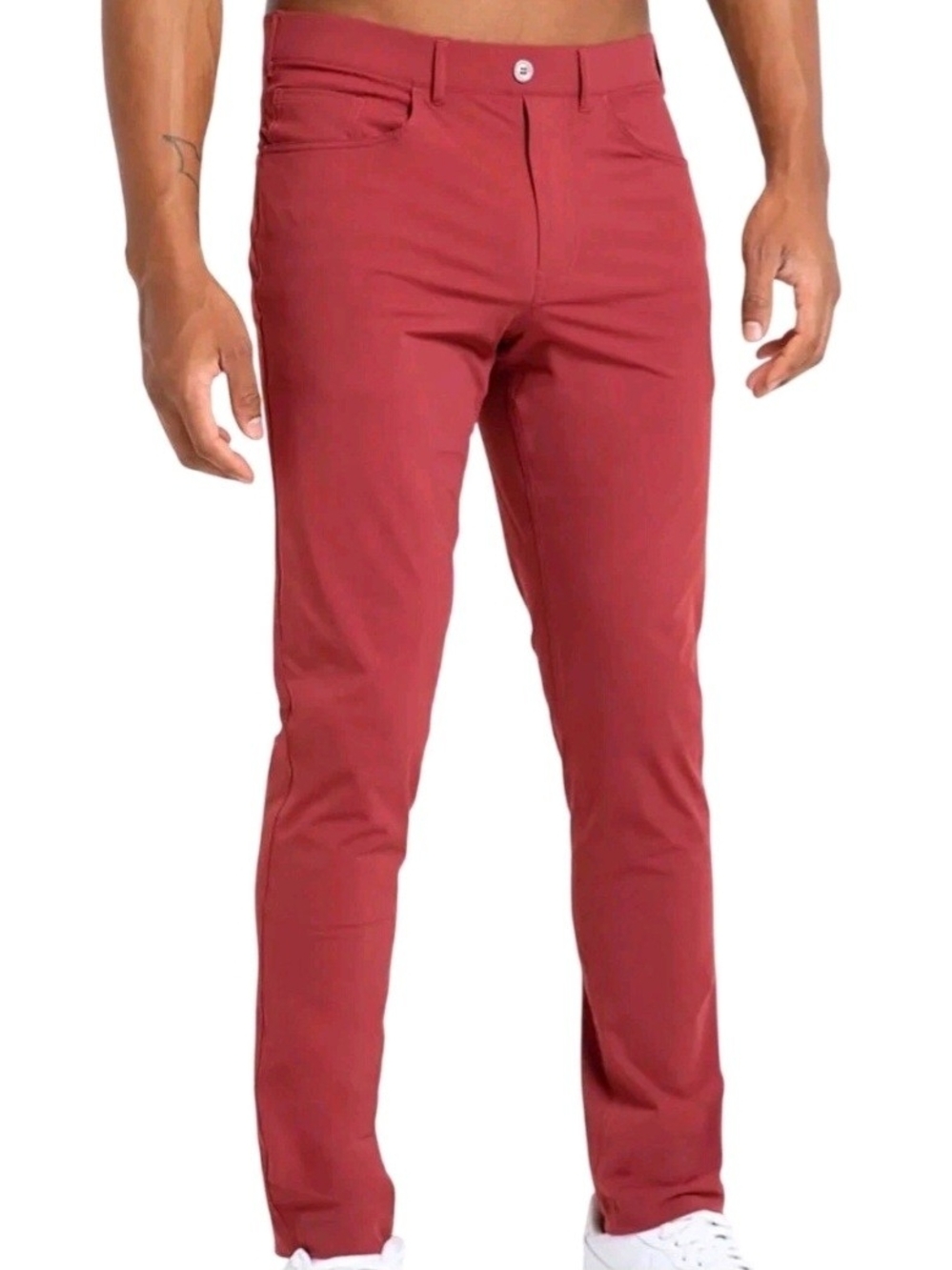 Redvanly Mens Kent Golf Pants Red Maroon Performance Stretch Pull On Sz XL NWT